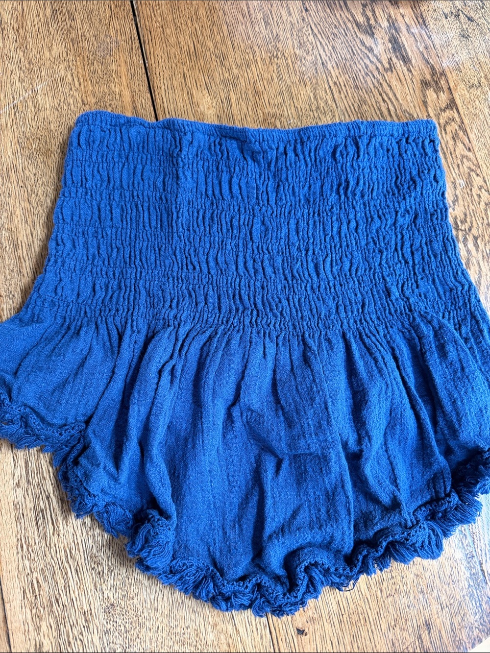 Mustard Seed Royal Blue Smocked Tank Top